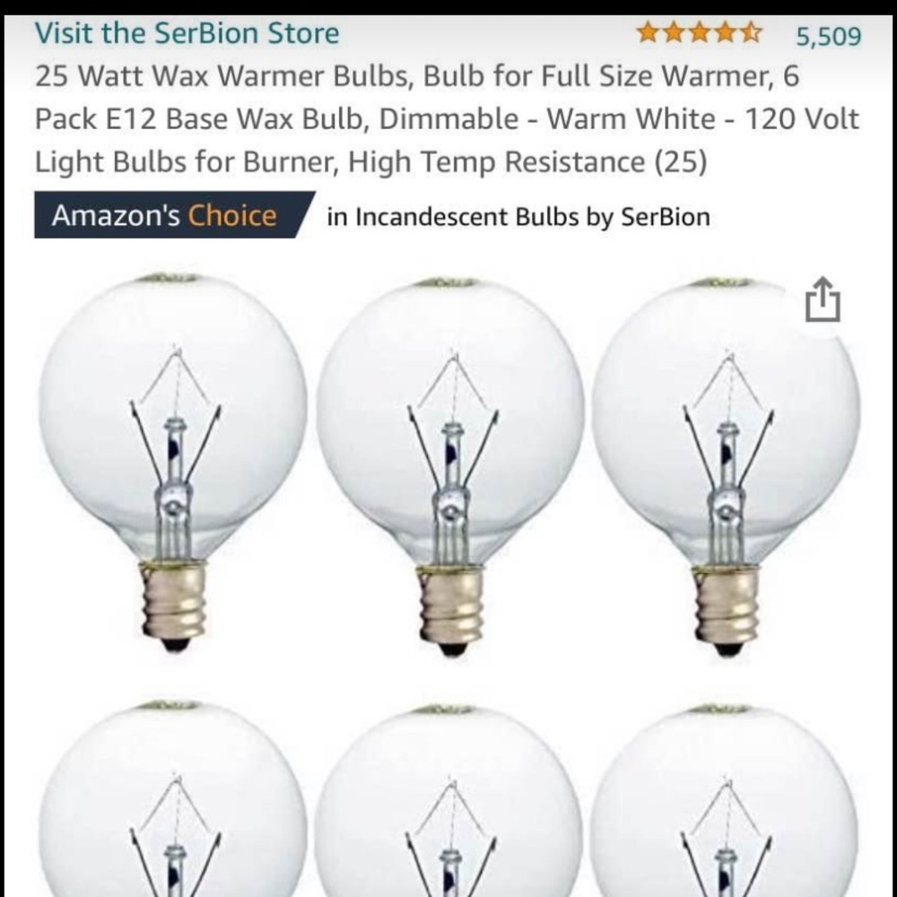 Scentsy light bulbs